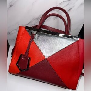 Fendi Rare Colorway Petite 2Jours 2 Way Bag with Tags